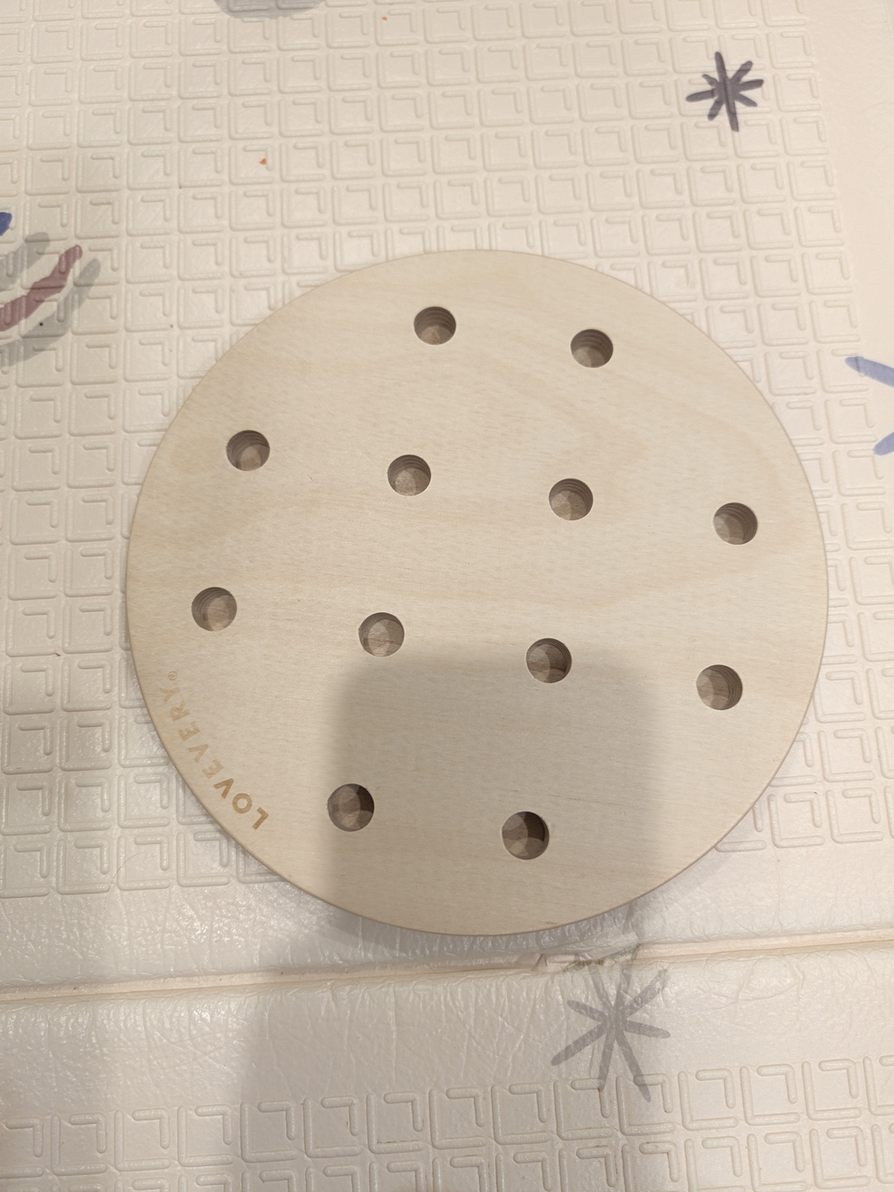 Lovevery Wooden Peg Board Only (NO PEGS) From the adventurer play kit